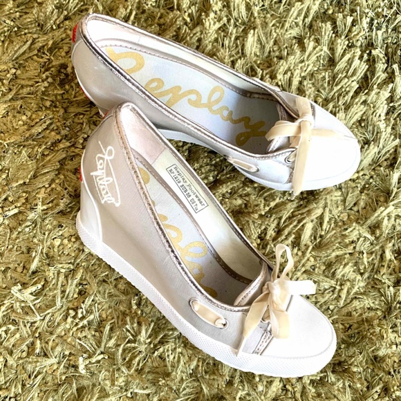 Replay White/Silver High Heels with velvet ribbons - Picture 1 of 7